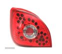 FAROLINS TRASEIROS LED PARA FORD FIESTA MK4 96-02 VERMELHO CROMADO - 1