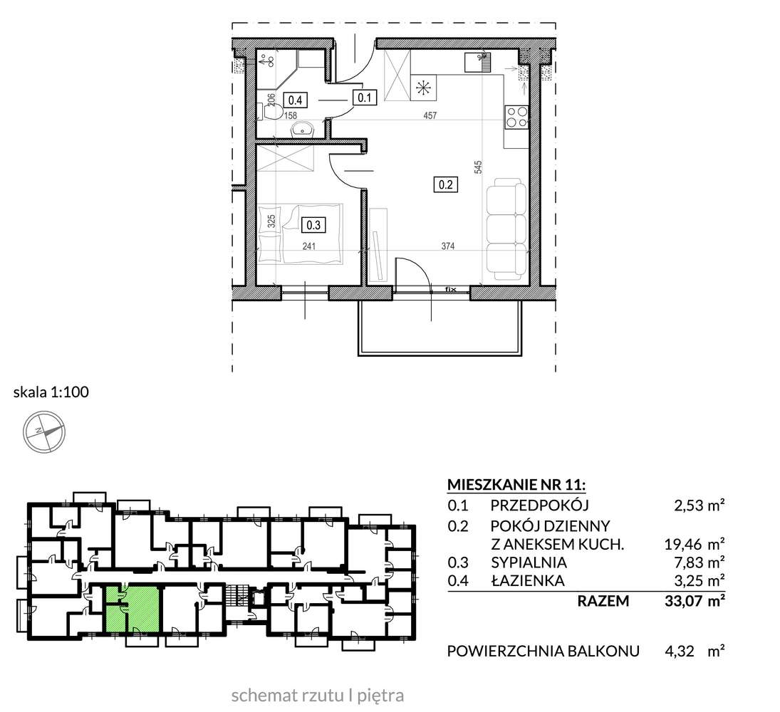 Komfortowy apartament 2-pokojowy, 1. piętro - Pełny obrazek: 4/9