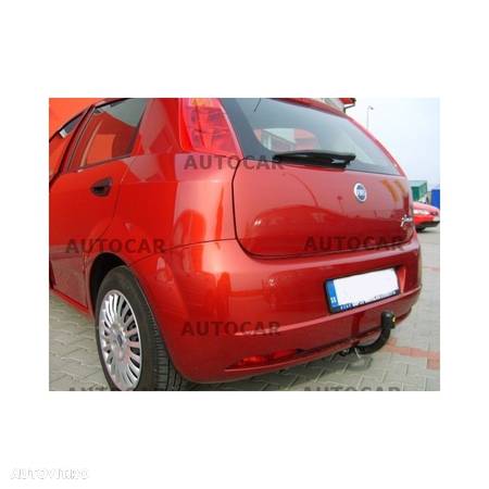 Carlig de remorcare pentru FIAT PUNTO GRANDE - 3/5usi., (199) - sistem semidemontabil -cu suruburi - tip 3xxx - din 2005 - 5