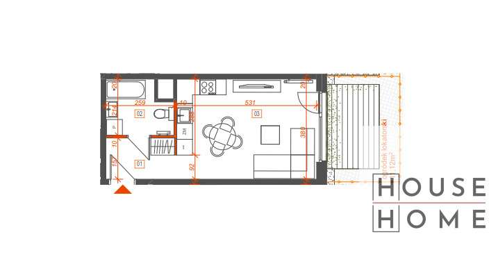 Nowa kawalerka na parterze z ogródkiem!-2