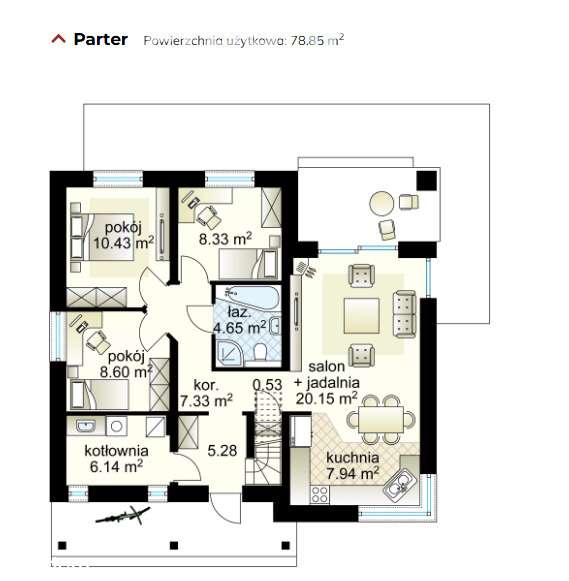 Dom jednorodzinny - stan surowy zamkniety - Pełny obrazek: 4/9