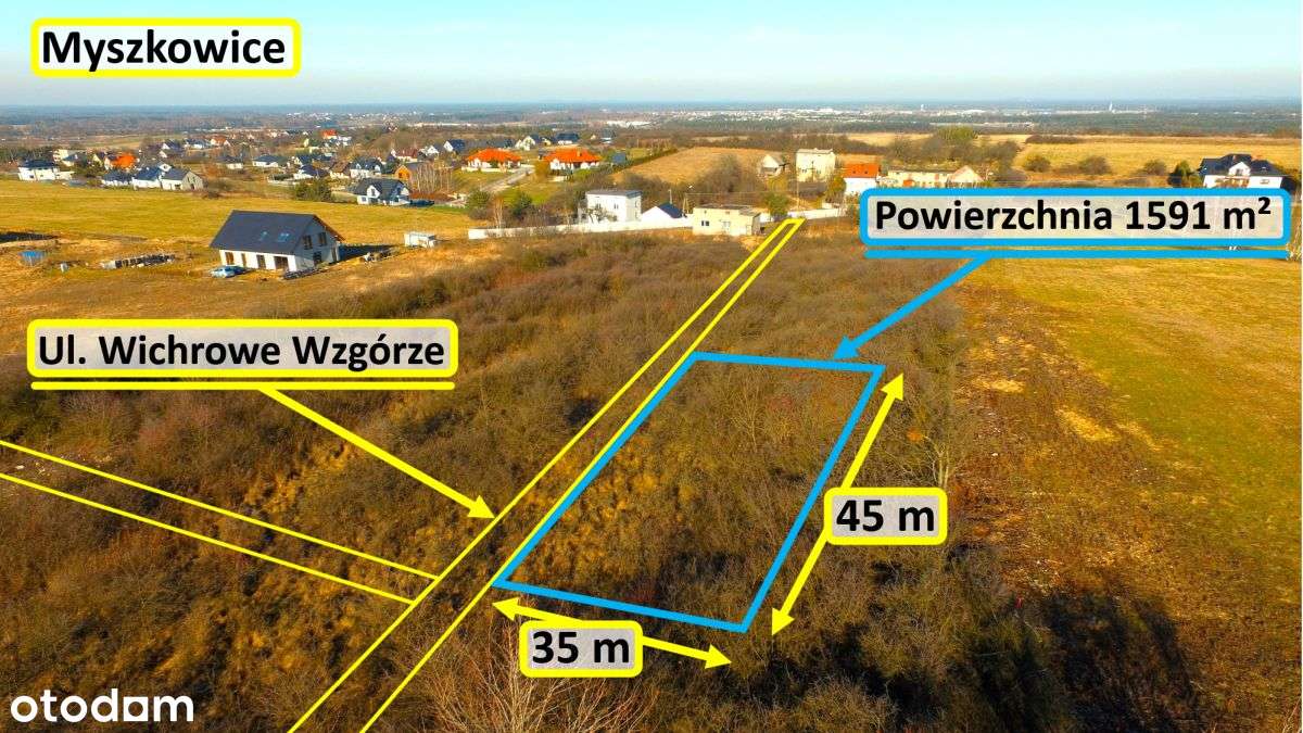 Działka na wzgórzu w Myszkowicach - Pełny obrazek: 4/9