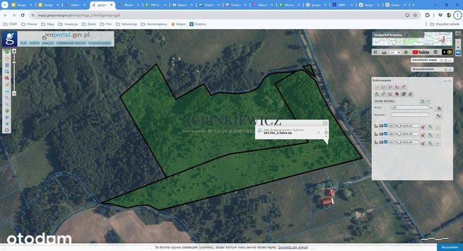 Mazury, Grzegrzółki, dz. rolna10,22ha/1.6mln zł