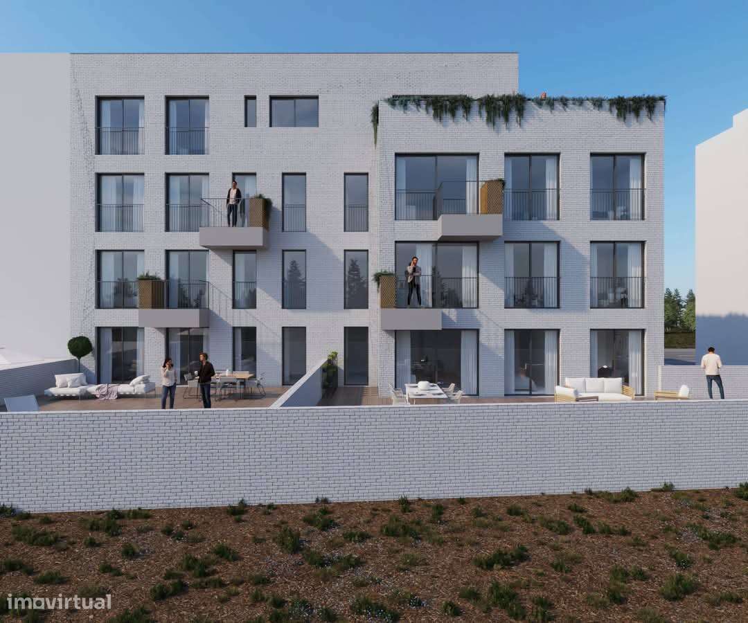 Excepcional, Novo, T2 Recuado, Terraço, Garagem Alfena-7