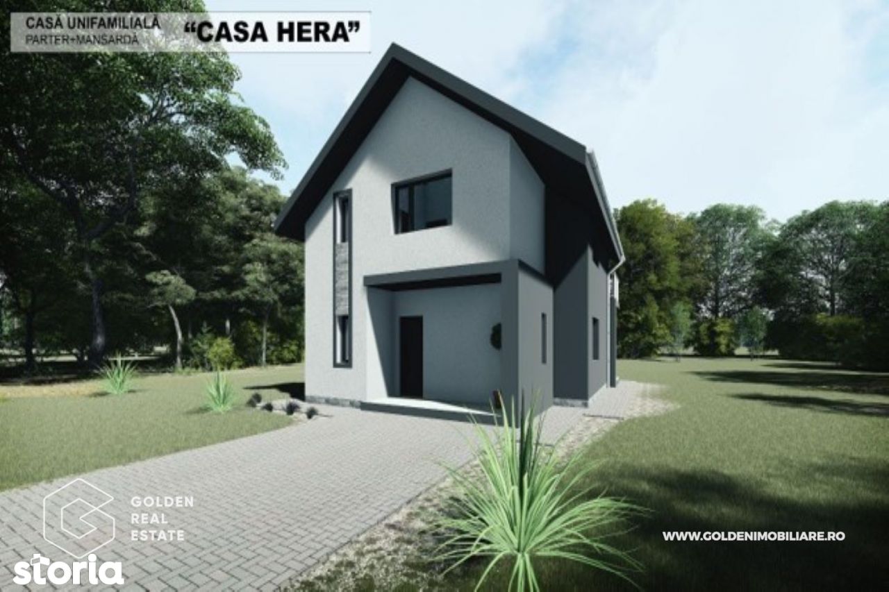 Casa/Vila HERA P+E, teren 400-700 mp, Cartierul Athena, comision 0%