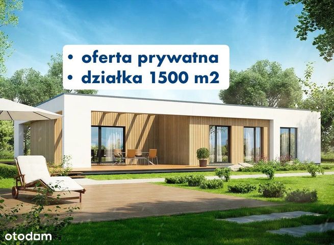 Działka 1500 m2 i Nowy Dom !!! Super Lokalizacja