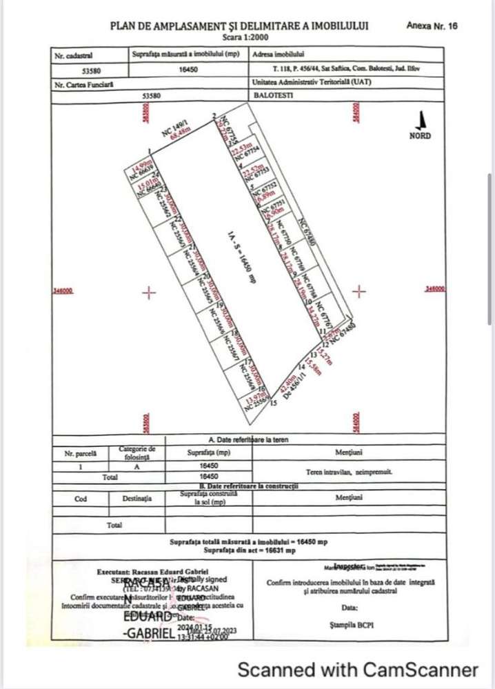 Teren intravilan - 16.450 mp, Corbeanca - Balotesti, deschidere la lac-7