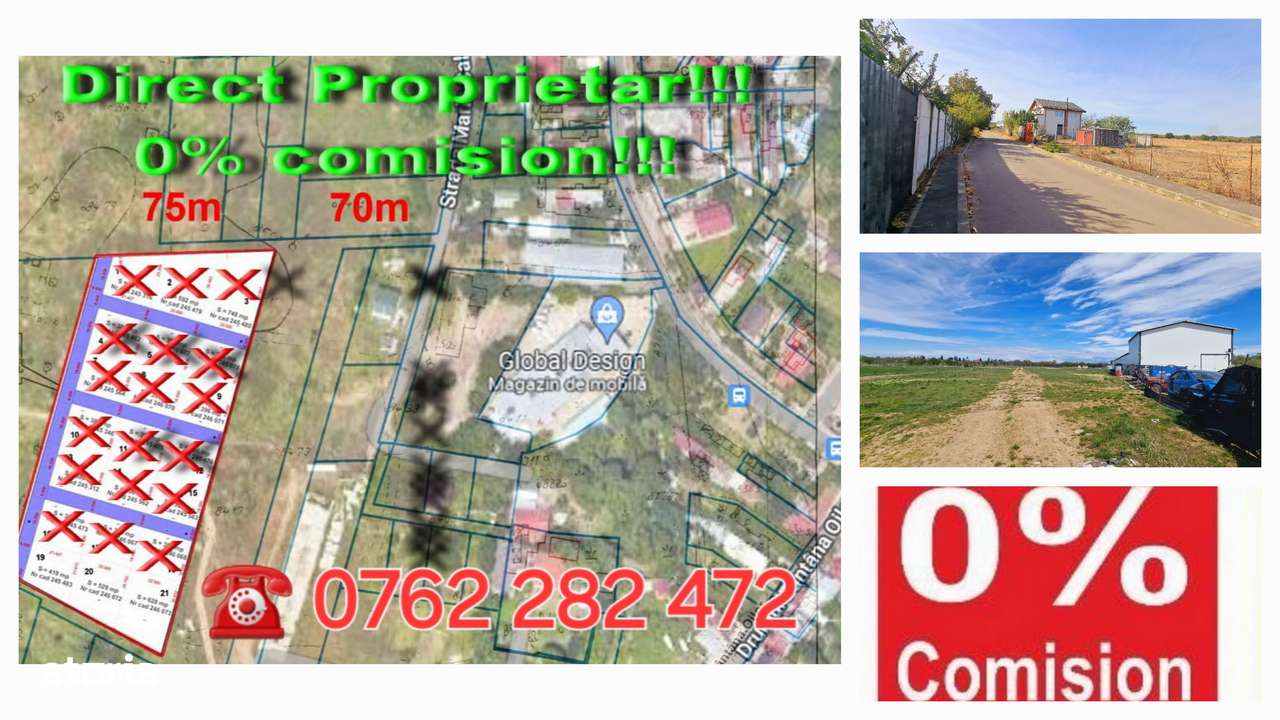 Teren Calea Giulesti - Giulesti Sarbi, 515mp-625-724mp - 0%comision-12