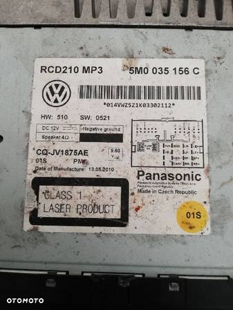 VW POLO GOLF RADIO CD 5M0035156C - 2