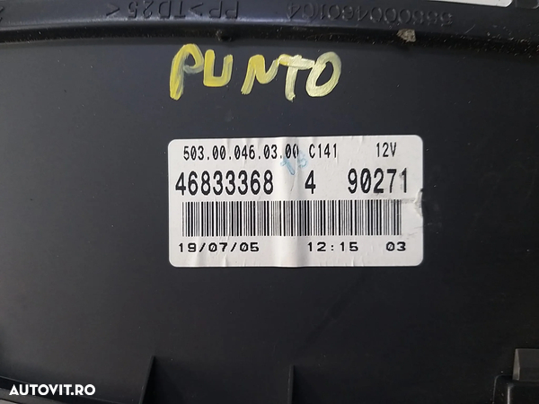 Ceasuri bord benzina fiat punto 2 188 46833368 503000460300c141 - 2