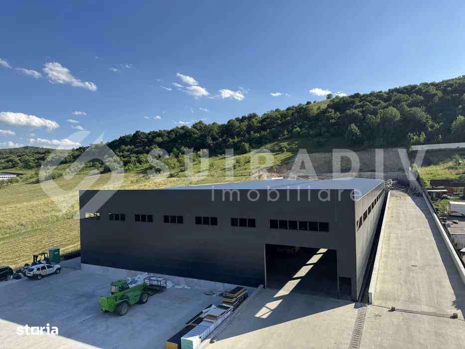 Hală de închiriat în Baciu –1373 mp hală + 150 mp birouri, 4 rampe TIR - Imagine principală: 2/3