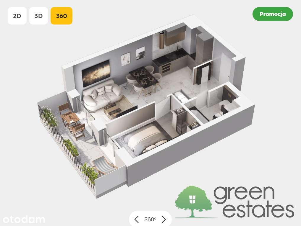 ⭐2 pokoje + balkon 8 m² •0% •Gotowe• Mistrzejowice - Pełny obrazek: 3/7