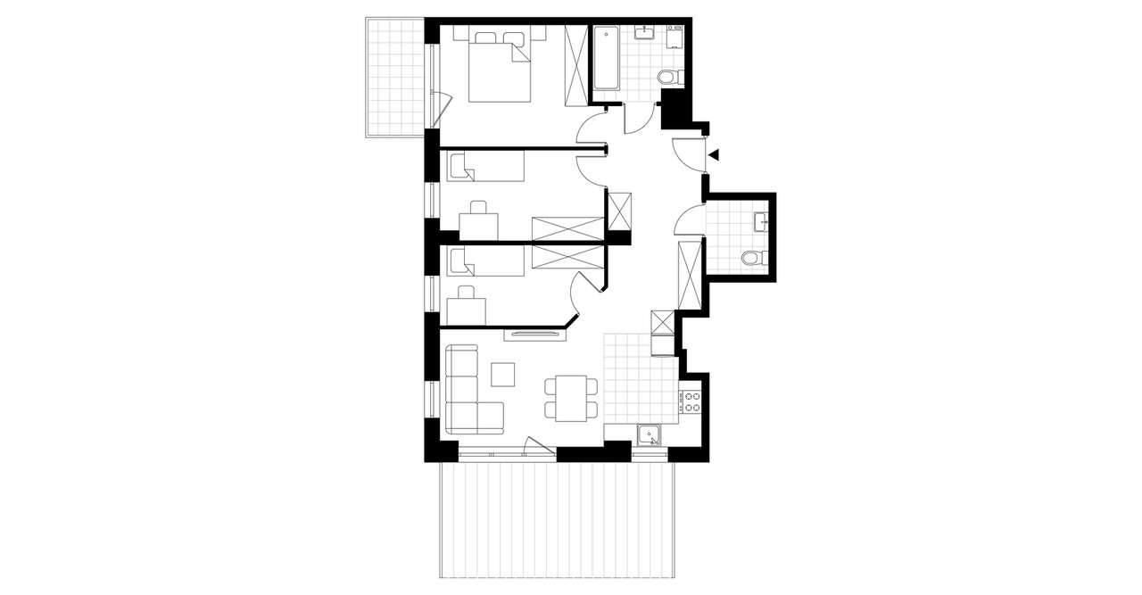 4-pokojowe mieszkanie 74m2 Bez Pośredników - Pełny obrazek: 3/8