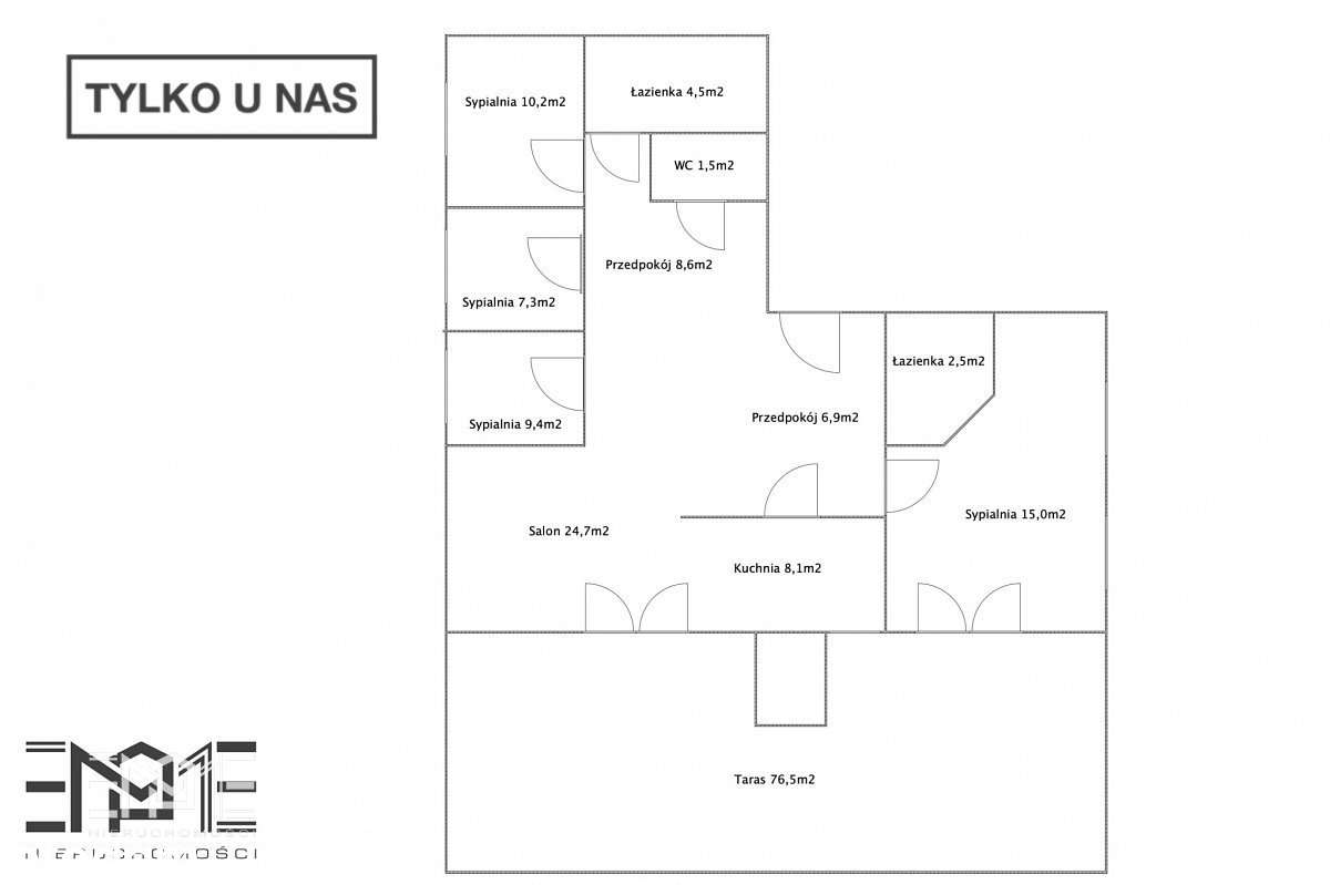 Przestronne 5 pokoi, duży taras,  blisko centrum-7