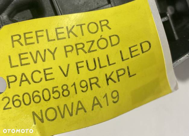 NOWY ORG KPL REFLEKTOR FULL LED LEWY - RENAULT ESPACE V , 260605819R - 5