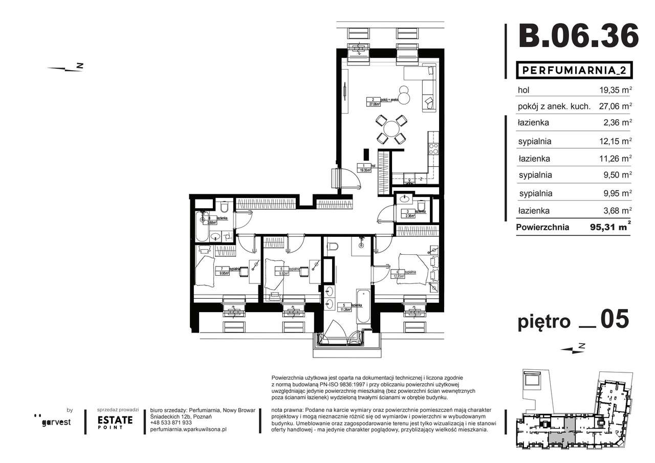 Perfumiarnia 2 | mieszkanie 94,4  m² | B.06.36 - Pełny obrazek: 2/7