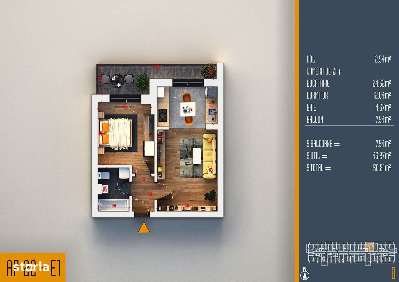 Oferta Lansare 2 camere proiect nou Pallady - Imagine principală: 5/11