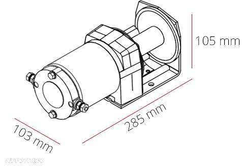 troliu electric DRAGON WINCH 2000 Lbs(trage 906 kg) 12V - 6