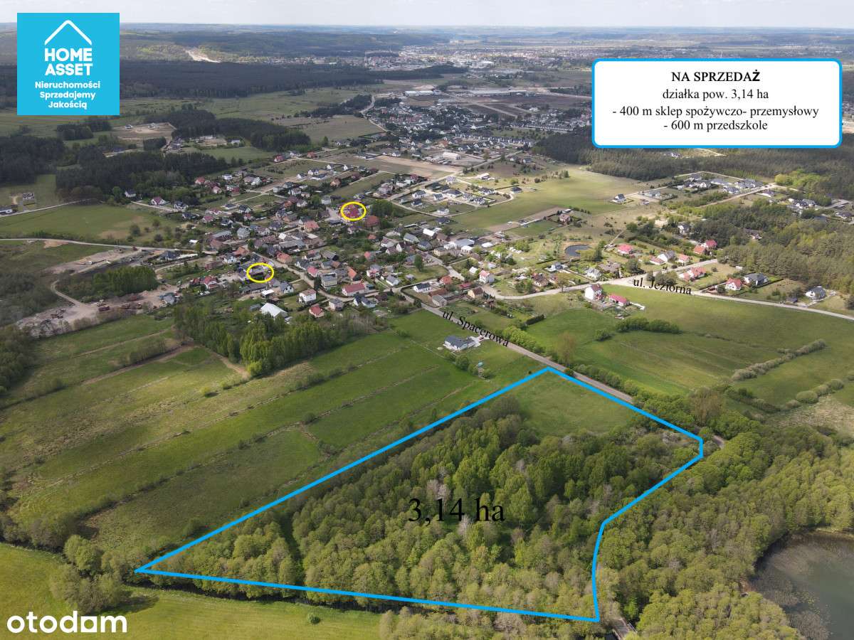 Piękna działka siedliskowa nad jeziorem - Pełny obrazek: 4/19