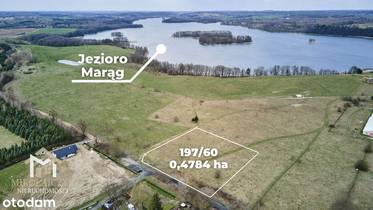 Działka z widokiem na jezioro - 0,48 ha