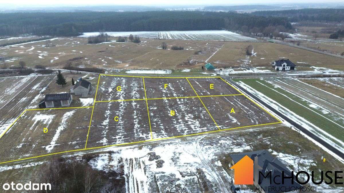 Podborek - 13,4 ar, Ustawna, media, asfalt, Las-5