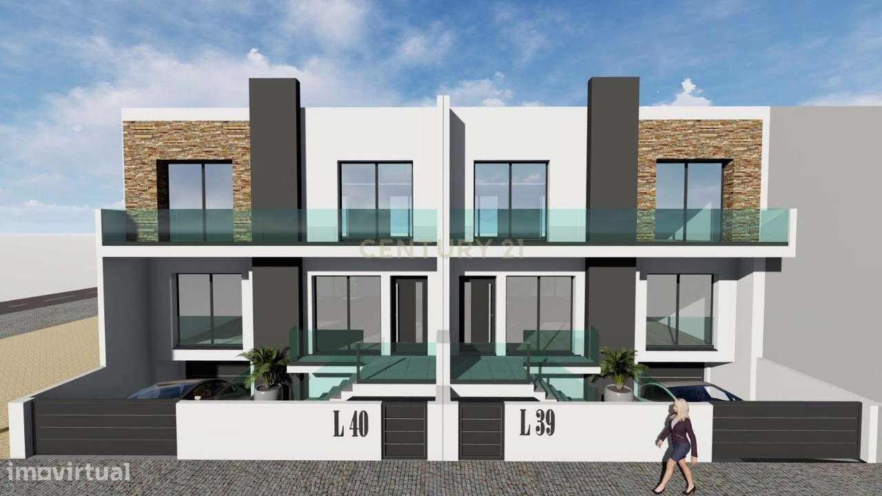 Moradia T3 Geminada de Arquitetura Contemporânea - Grande imagem: 5/43