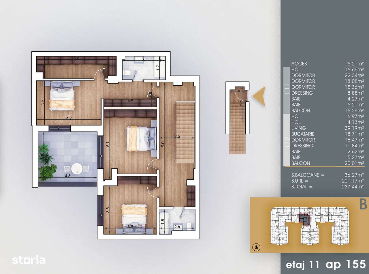 Apartament cu 5 camere, spatios si bine compartimentat la 8 minute de - Imagine principală: 5/15