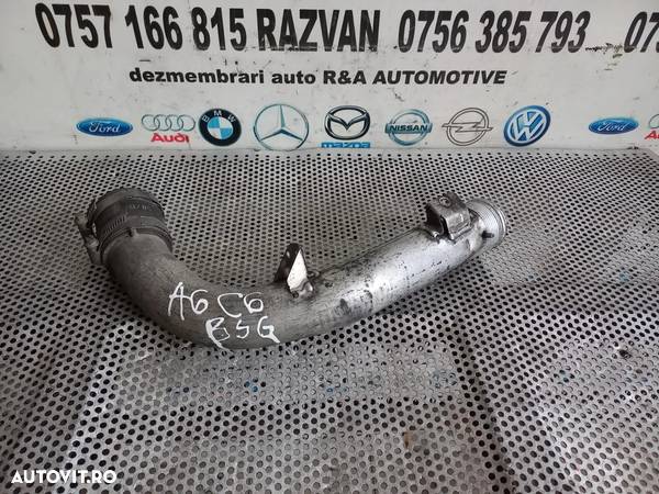 Tubulatura Conducta Intercooler Audi A5 A6 4F C6 A4 B7 2.7 Tdi Motor BPP BSG  - Dezmembrari Arad - 3