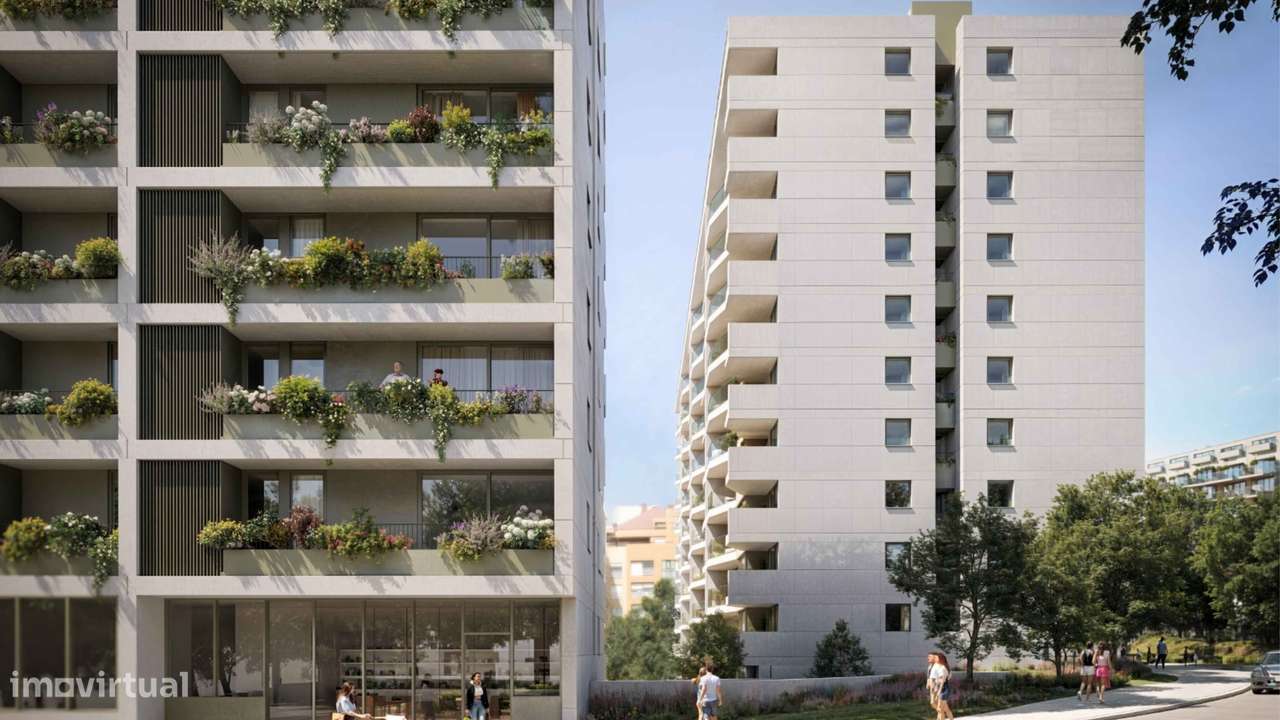 Apartamento T2 The Yard Urban Gaia ao lado do Arrábida Shop linha rubi-1