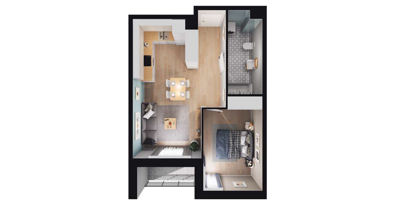 Stara Cegielnia Mielec | mieszkanie 2-pok. | D_M29 - Pełny obrazek: 3/9