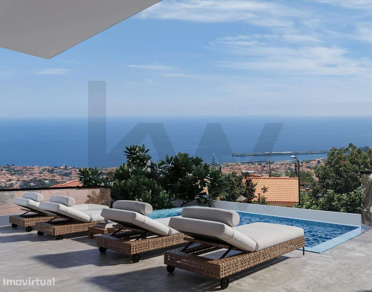 Moradia de Luxo com vista baía do Funchal, piscina, elevador, ar condi - Grande imagem: 4/26