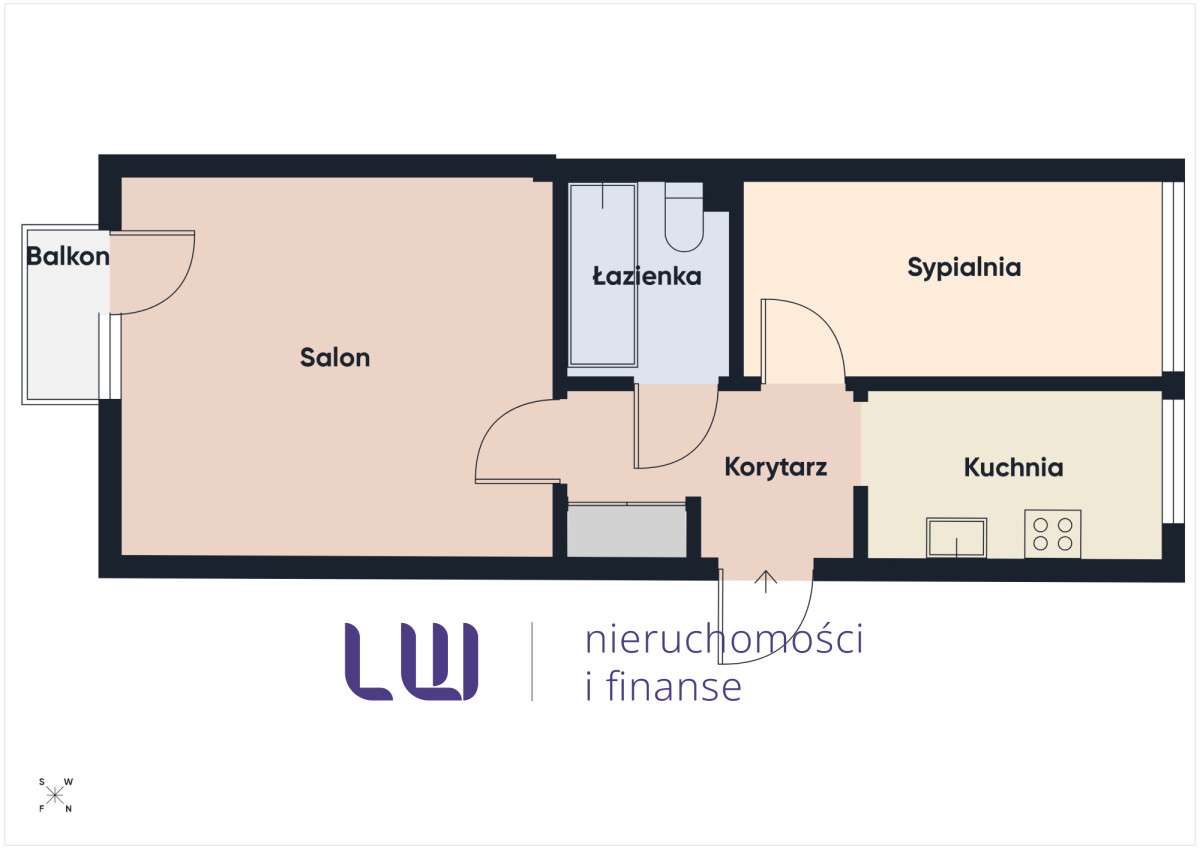 W pełni umeblowane, parking zamknięty, balkon-1