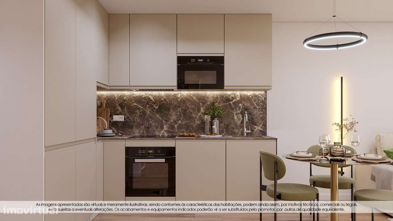 Apartamento T2 no Condomínio Fechado Jardins da Seara – Lote 8 - Grande imagem: 5/14