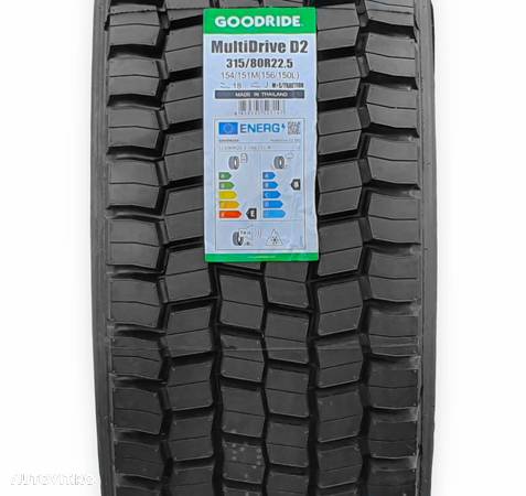 315/80 R22.5, Goodride, Multi Drive Eco D2 154/151M 18PR, Tractiune, M+S 315 80 22.5 Anvelope, Cauciucuri, Tires, Reifen, Gumiabroncs - 2