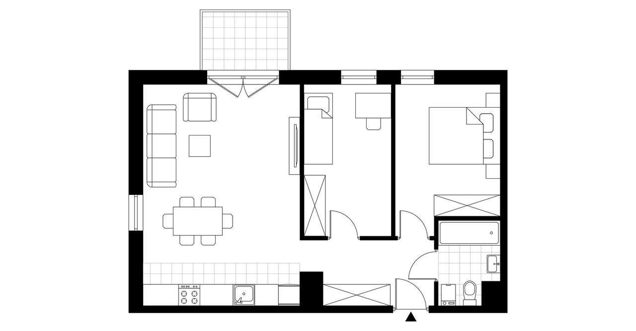 Skandinavia | mieszkanie 3-pok. | A.4.61 - Pełny obrazek: 3/8