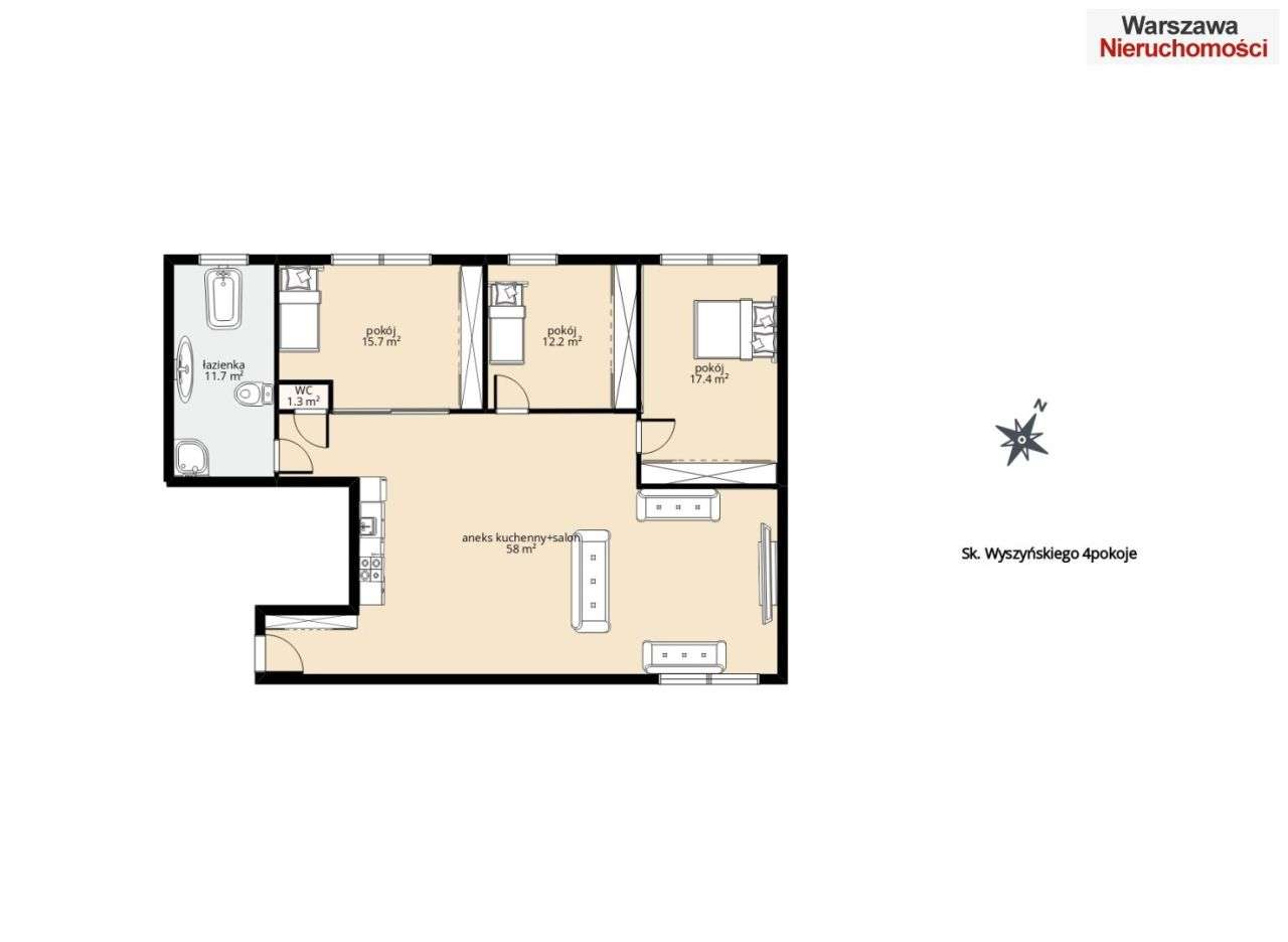 3/4 Pokoje,Ciche,Do Negocjacji-4