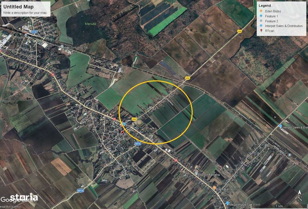 Teren intravilan Racari - Dambovita - Imagine principală: 1/3