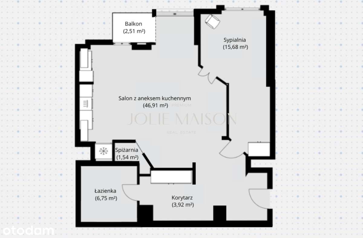 Przestronne 2pok z możliwością aranżacji trzeciego-13