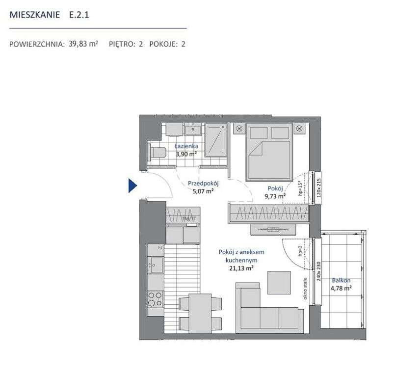 2 pokoje | Balkon | Dostępne różne metraże-2