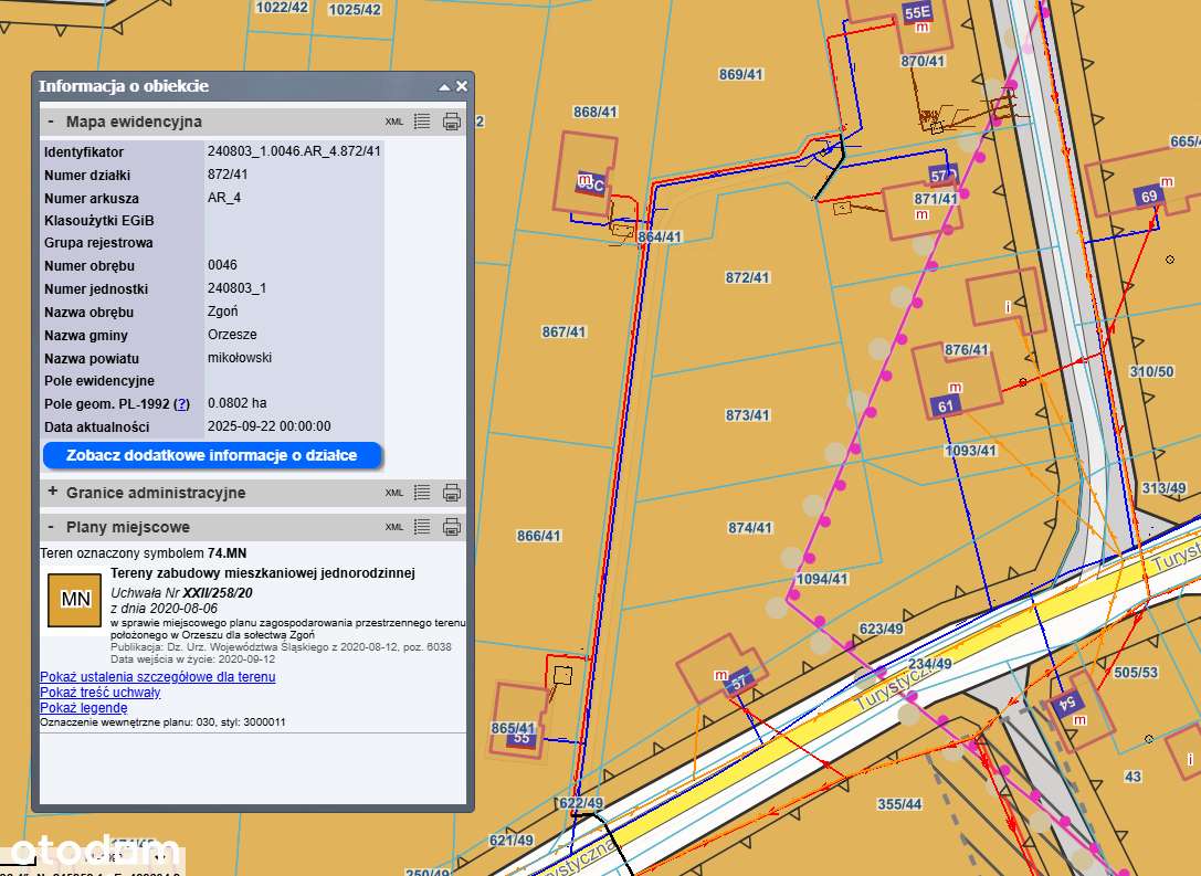 Działka budowlana 802 m² z łatwym dojazdem - Pełny obrazek: 4/4