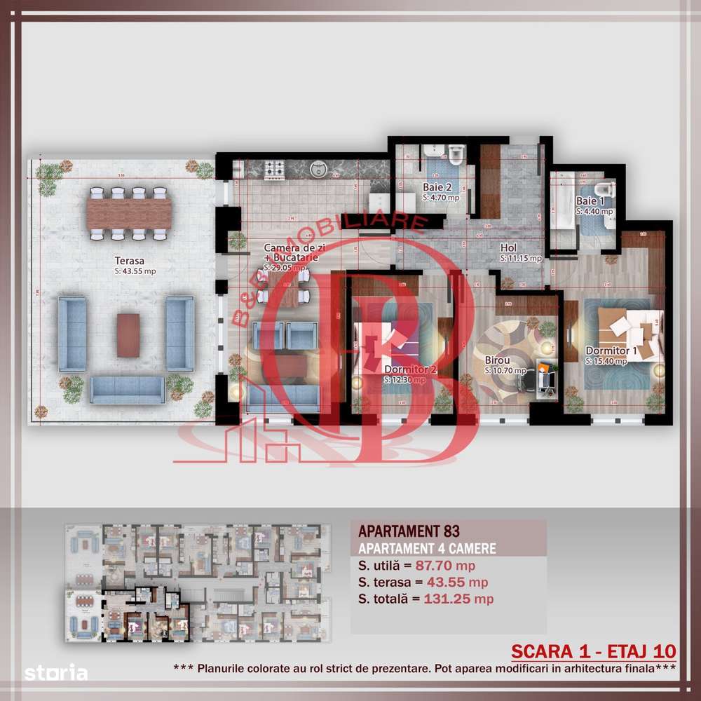 Apartament 4 camere cu terasa Titan Pallady Metrou Nicolae Teclu
