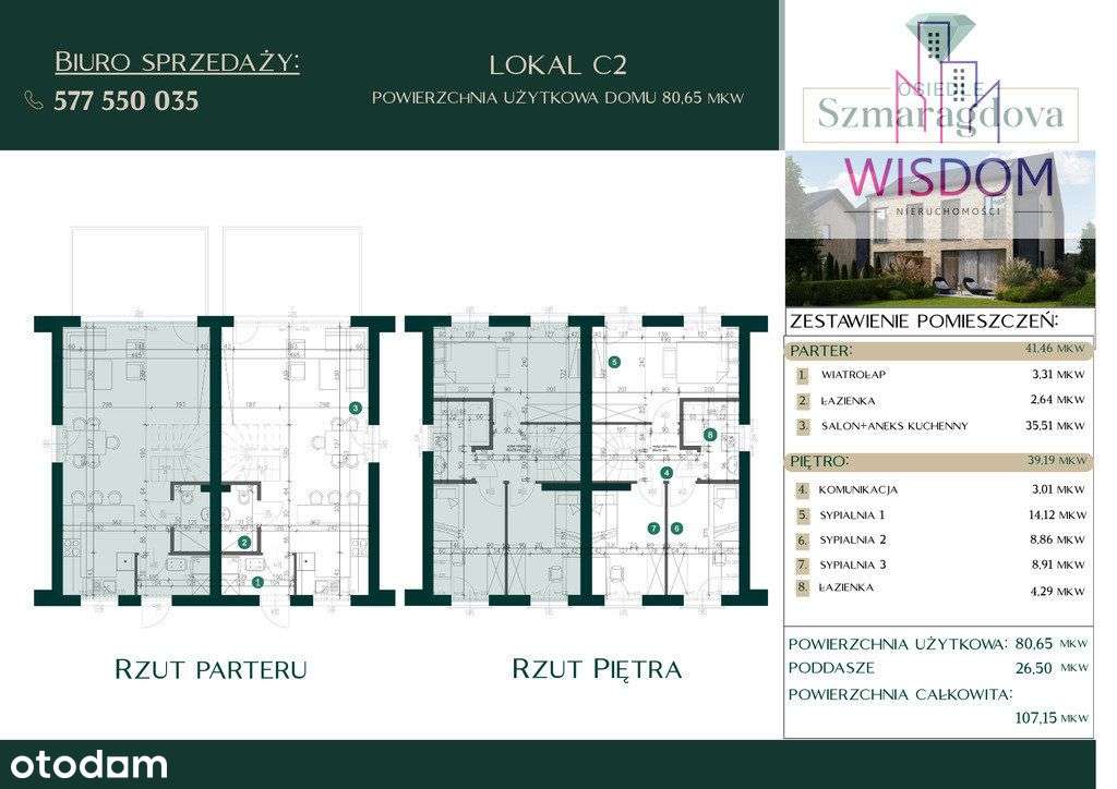 Dom bliźniak Osiedle Szmaragdova 2 (deweloperski) - Pełny obrazek: 4/10