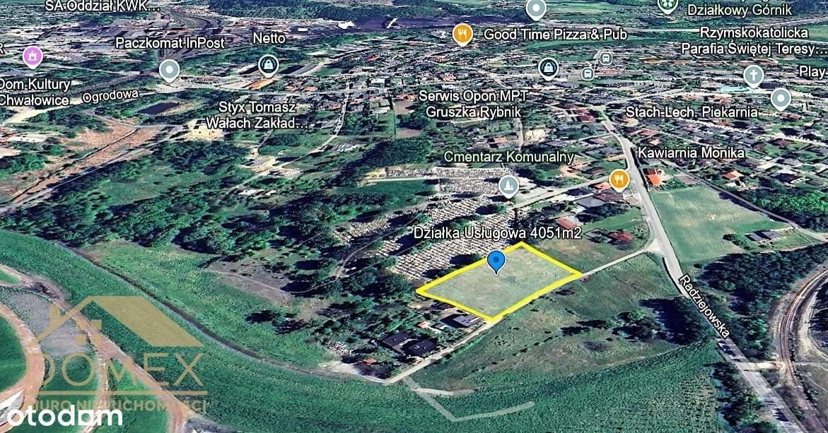 Działka Usługowa w Chwałowicach - Polecam - Pełny obrazek: 2/5