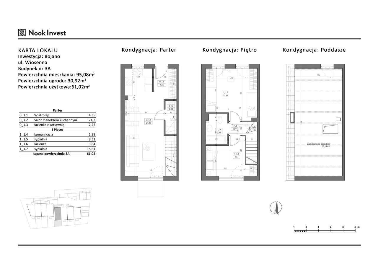 4-pokojowy dom 61m2 + ogródek Bezpośrednio - Pełny obrazek: 2/5