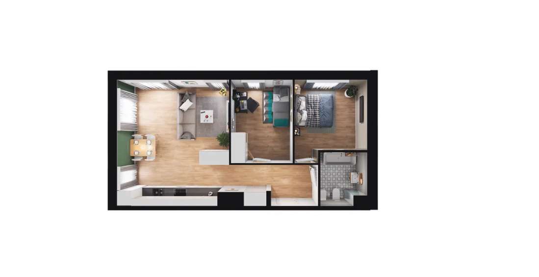 Glogera 32 | mieszkanie 3-pok. | M07 - Pełny obrazek: 4/9