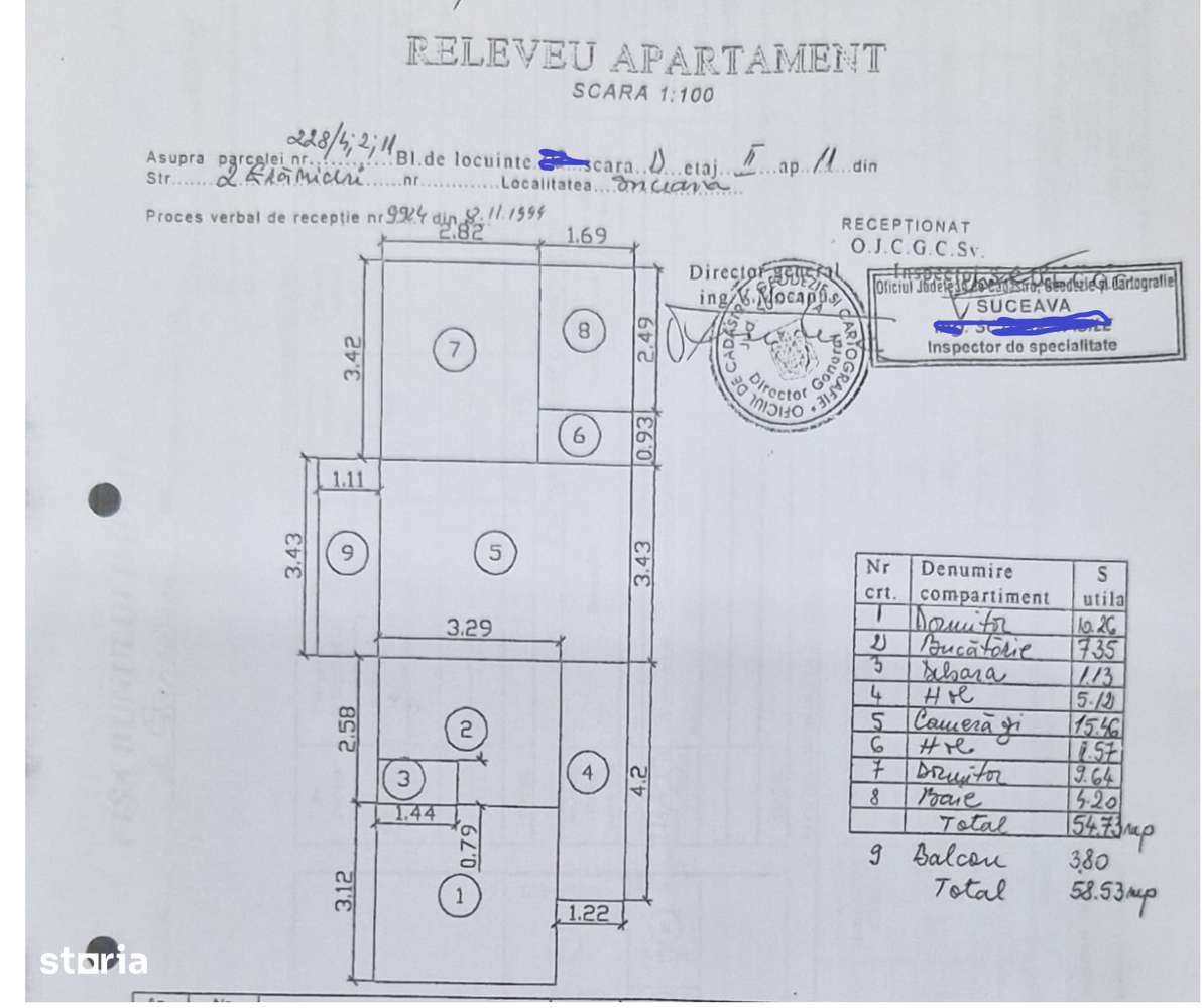 Vand apartament 3 camare etaj 2-0