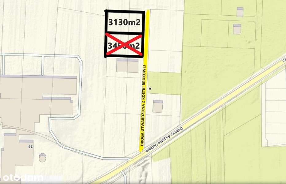 Działka z MPZP Przemysłowo Usługowo Mieszkalna Łebcz - Pełny obrazek: 3/4