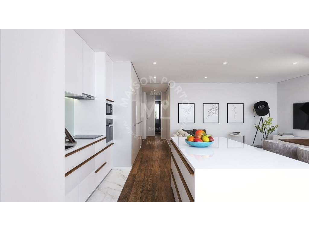 Apartamento T2 com Varanda e Lugar de Garagem em Leça da Palmeira, ...-6