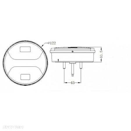 Lampa stop dubla, rotunda, LED, functii multiple - 9