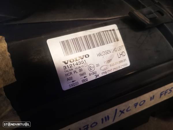 VOLVO S80 / V70 / XC70 FAROL ESQUERDO - FF514 - 6